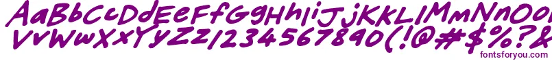 FriendlyFeltTipsItalic Font – Purple Fonts