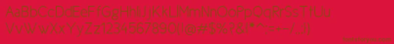 En savoir plus sur la police NewCicleSemi Police NewCicleSemi – polices brunes sur fond rouge
