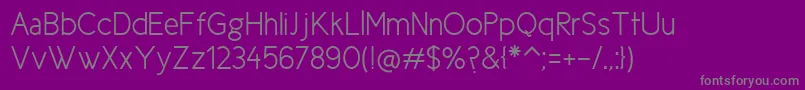 NewCicleSemi Font – Gray Fonts on Purple Background