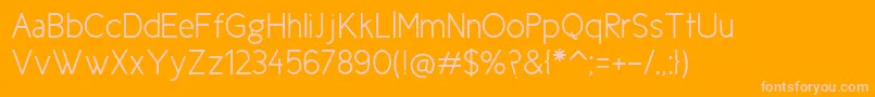 NewCicleSemi-Schriftart – Rosa Schriften auf orangefarbenem Hintergrund
