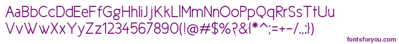 NewCicleSemi Font – Purple Fonts on White Background