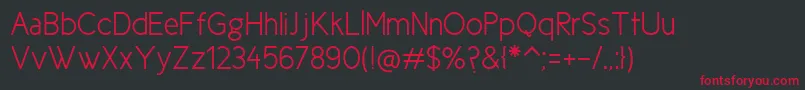 NewCicleSemi Font – Red Fonts on Black Background