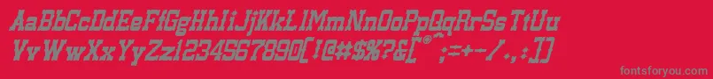 LassiterItalic Font – Gray Fonts on Red Background