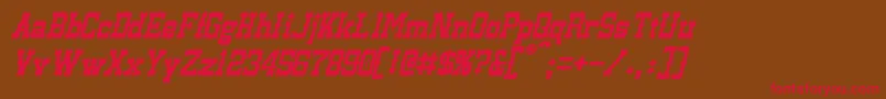 LassiterItalic Font – Red Fonts on Brown Background