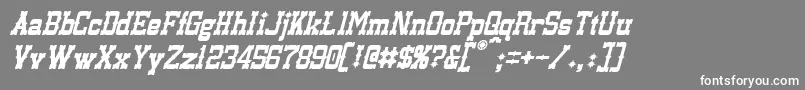 LassiterItalic Font – White Fonts on Gray Background