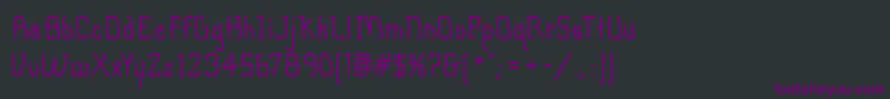 Czcionka DipperMf – fioletowe czcionki na czarnym tle