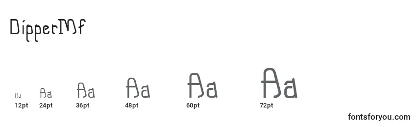 DipperMf Font Sizes