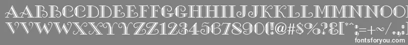 GamblerRegularDb Font – White Fonts on Gray Background