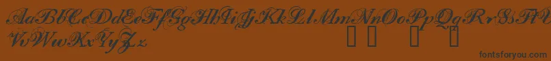 Filom Font – Black Fonts on Brown Background