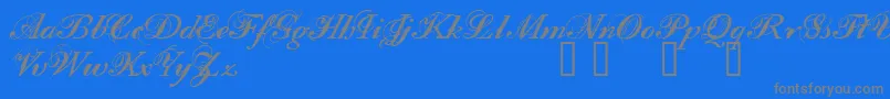 Filom Font – Gray Fonts on Blue Background