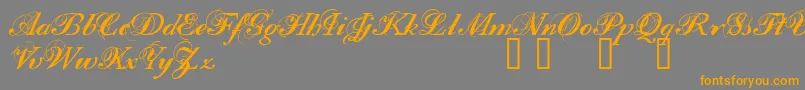 fuente Filom – Fuentes Naranjas Sobre Fondo Gris