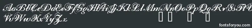 Filom Font – White Fonts on Black Background