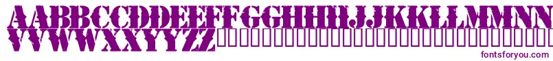 NapalmVertigo Font – Purple Fonts on White Background