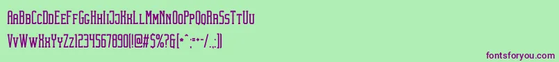 TheobaldClean Font – Purple Fonts on Green Background