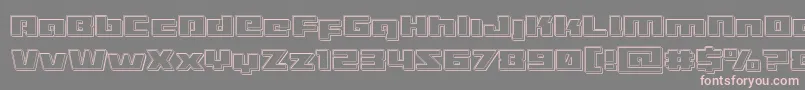 Turbochargeengrave Font – Pink Fonts on Gray Background