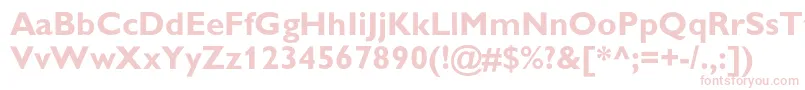 GillsanscBold Font – Pink Fonts on White Background