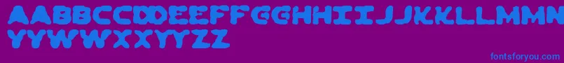 DeadEwoksEverywhere Font – Blue Fonts on Purple Background