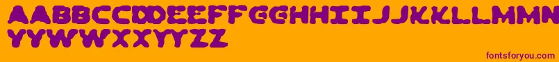 DeadEwoksEverywhere Font – Purple Fonts on Orange Background