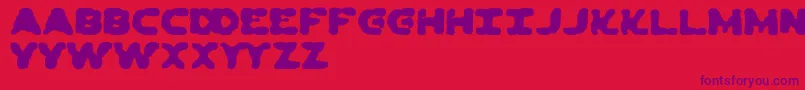 DeadEwoksEverywhere Font – Purple Fonts on Red Background