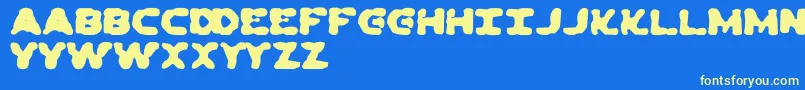DeadEwoksEverywhere Font – Yellow Fonts on Blue Background