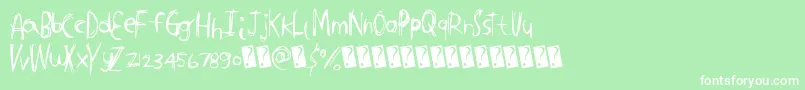 Tightcarve Font – White Fonts on Green Background