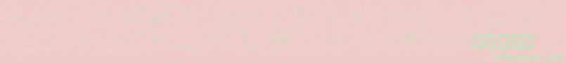 Blottooolightbeer Font – Green Fonts on Pink Background