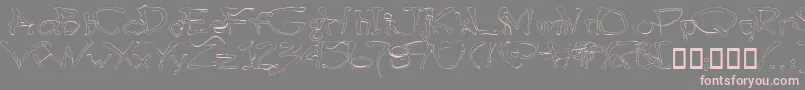 Blottooolightbeer Font – Pink Fonts on Gray Background