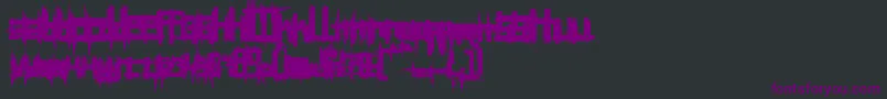 Brui100 Font – Purple Fonts on Black Background