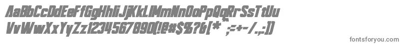 Шрифт BayformanceBoldItalic – серые шрифты на белом фоне