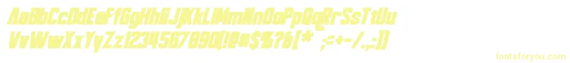 Police BayformanceBoldItalic – polices jaunes