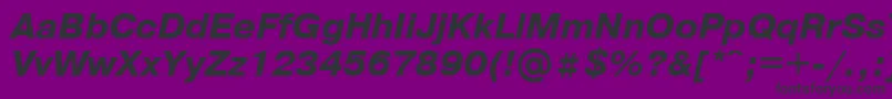 Weitere Informationen zur PragmaticaBolditalicCyrillic-Schriftart PragmaticaBolditalicCyrillic-Schriftart – Schwarze Schriften auf violettem Hintergrund