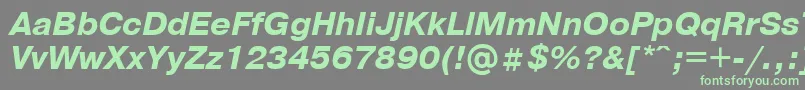 Saiba mais sobre a fonte PragmaticaBolditalicCyrillic Fonte PragmaticaBolditalicCyrillic – fontes verdes em um fundo cinza