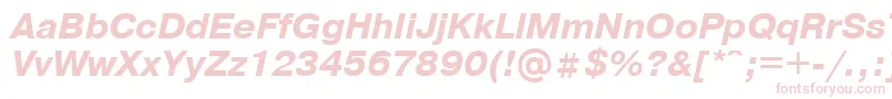 PragmaticaBolditalicCyrillic Font – Pink Fonts on White Background