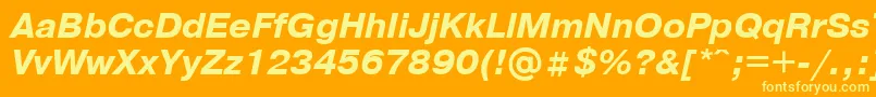 En savoir plus sur la police PragmaticaBolditalicCyrillic Police PragmaticaBolditalicCyrillic – polices jaunes sur fond orange