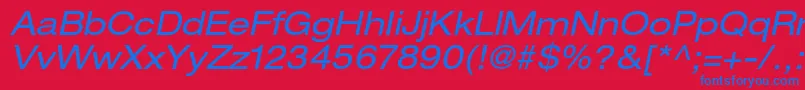 fuente HelveticaneueltstdExo – Fuentes Azules Sobre Fondo Rojo