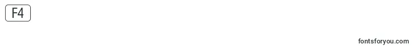 RrkeycapsNormal Font – Fonts for Digit 4
