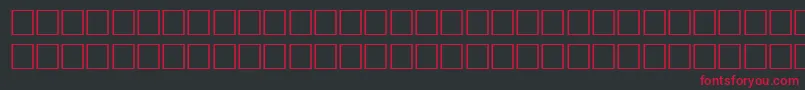LandRegular Font – Red Fonts on Black Background