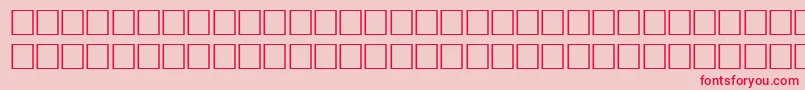 fuente LandRegular – Fuentes Rojas Sobre Fondo Rosa