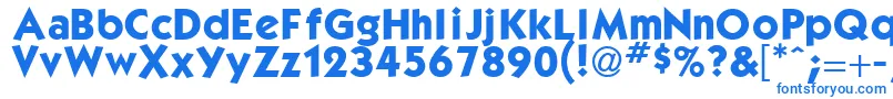 フォントKabelBdNormal – 白い背景に青い文字