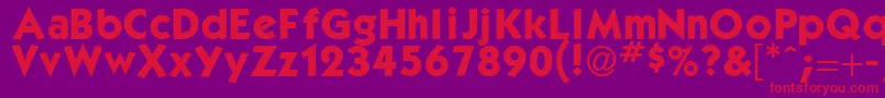 KabelBdNormal Font – Red Fonts on Purple Background