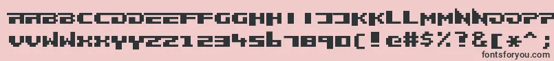 Шрифт Frankieghost – чёрные шрифты на розовом фоне