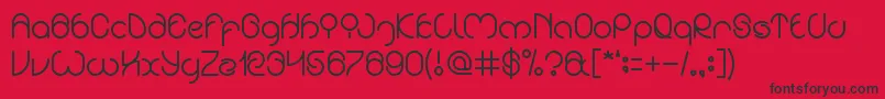 ExtraordinariCraft Font – Black Fonts on Red Background