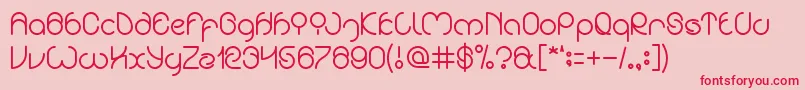 ExtraordinariCraft Font – Red Fonts on Pink Background