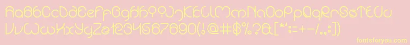 ExtraordinariCraft Font – Yellow Fonts on Pink Background