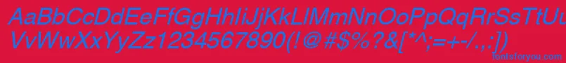 fuente AghlvcyrillicNormalItalic – Fuentes Azules Sobre Fondo Rojo