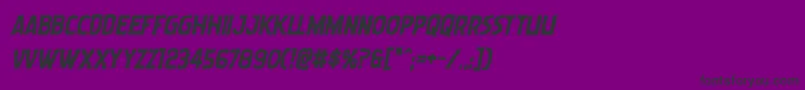 Wormcuisineboldital Font – Black Fonts on Purple Background