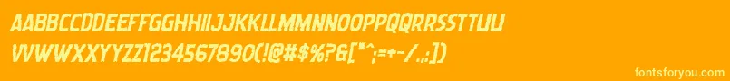 fuente Wormcuisineboldital – Fuentes Amarillas Sobre Fondo Naranja