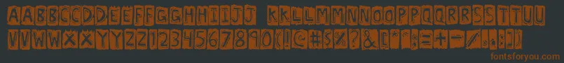 Police Lexographer – polices brunes sur fond noir