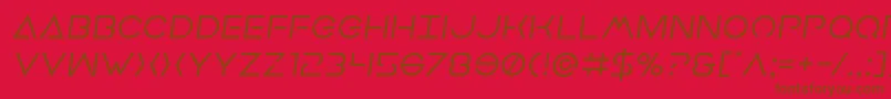 Earthorbitersemital Font – Brown Fonts on Red Background