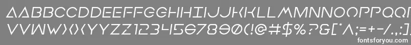 Earthorbitersemital Font – White Fonts on Gray Background